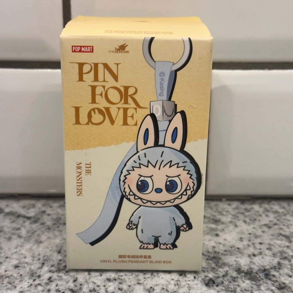 POP MART Pin For Love The Monsters Vinyl Plush Pendant Blind Box